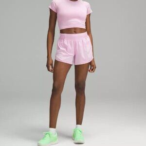 Lululemon Hotty Hot High-Rise 4” Shorts Light Mauve Pink Women’s Size 4